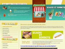 Tablet Screenshot of glaces-sorbets.com